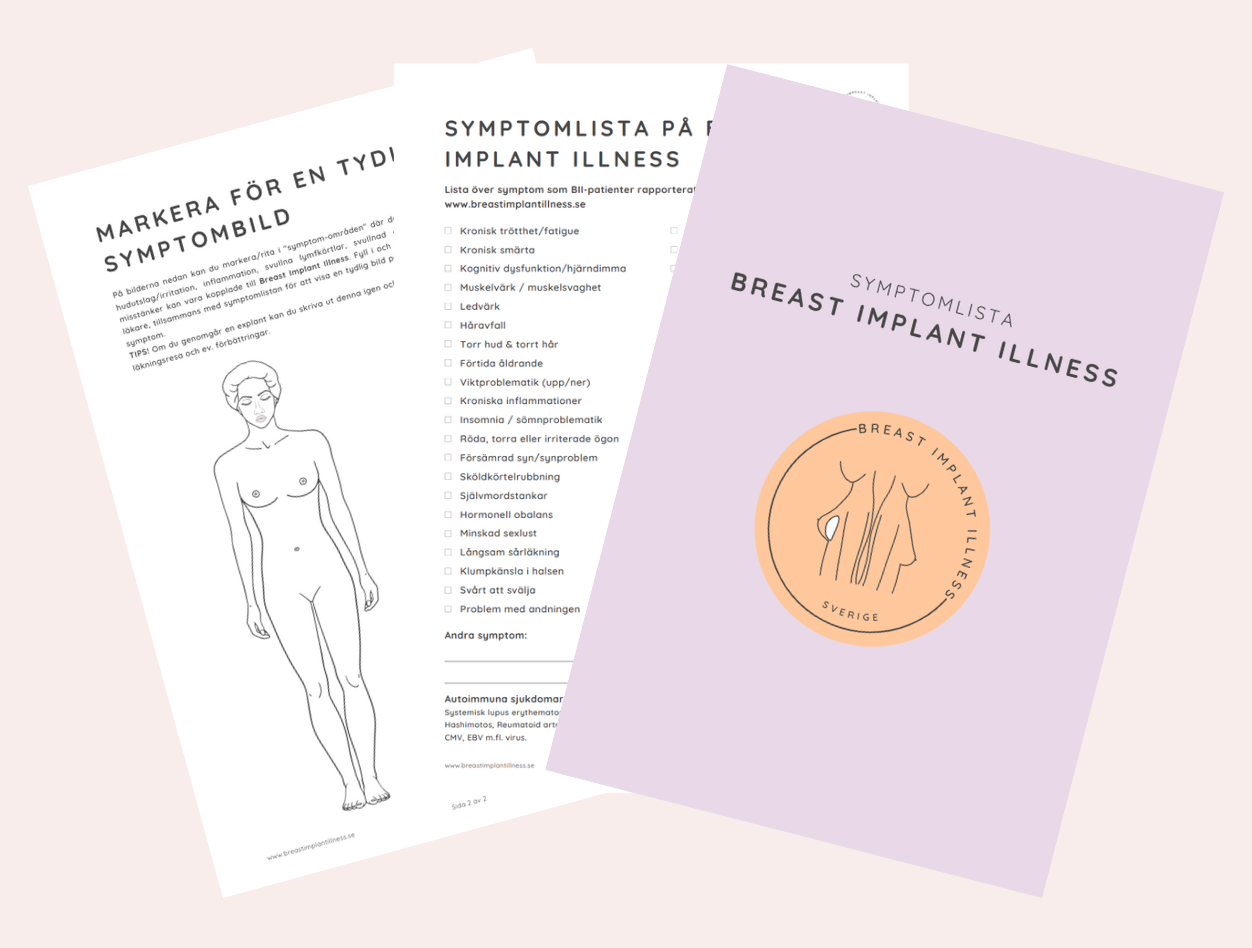 Breast Implant Illness - symptomlista att ladda ner